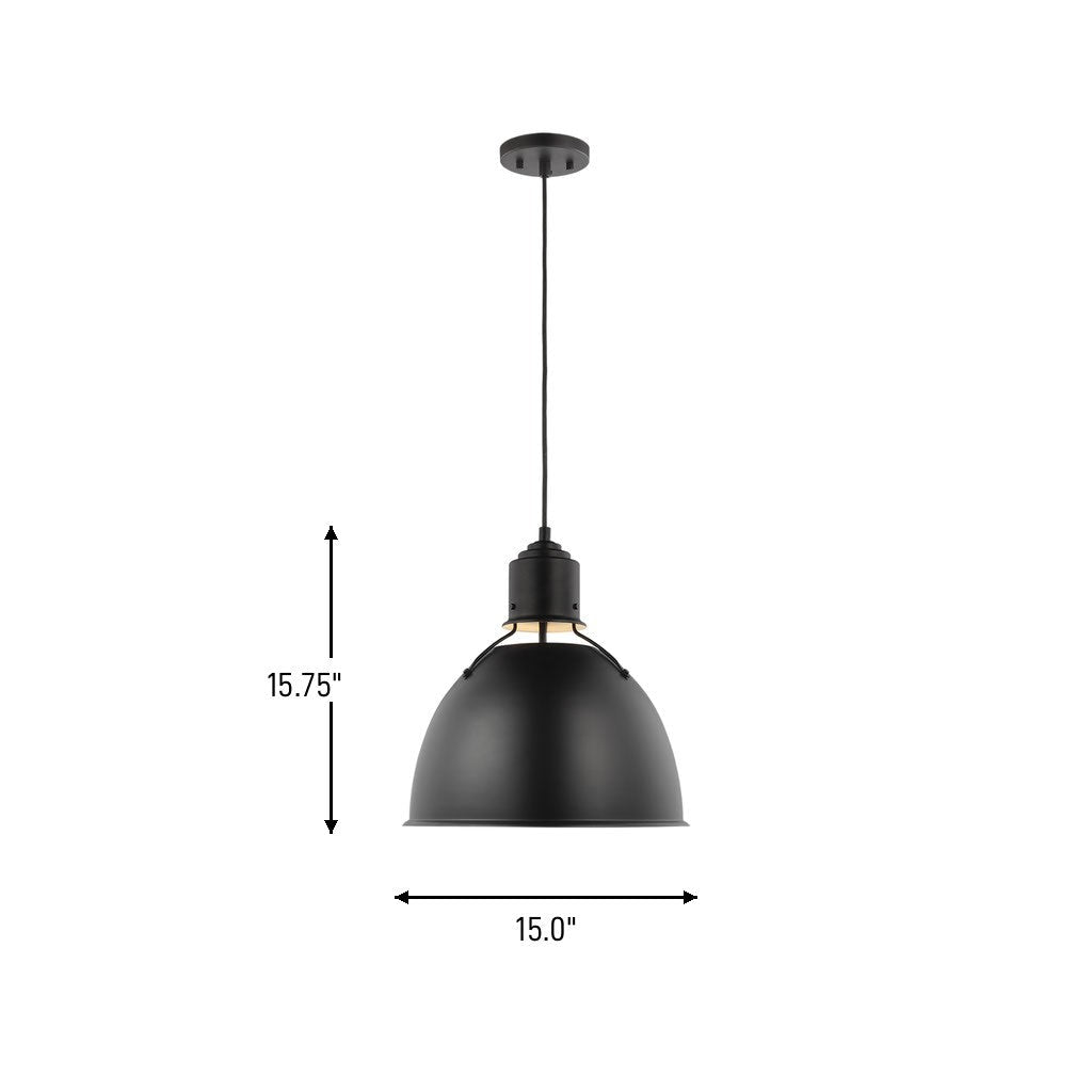 Suspension Huey - Blanc antique by Visual Comfort Studio | Luminaires & cie