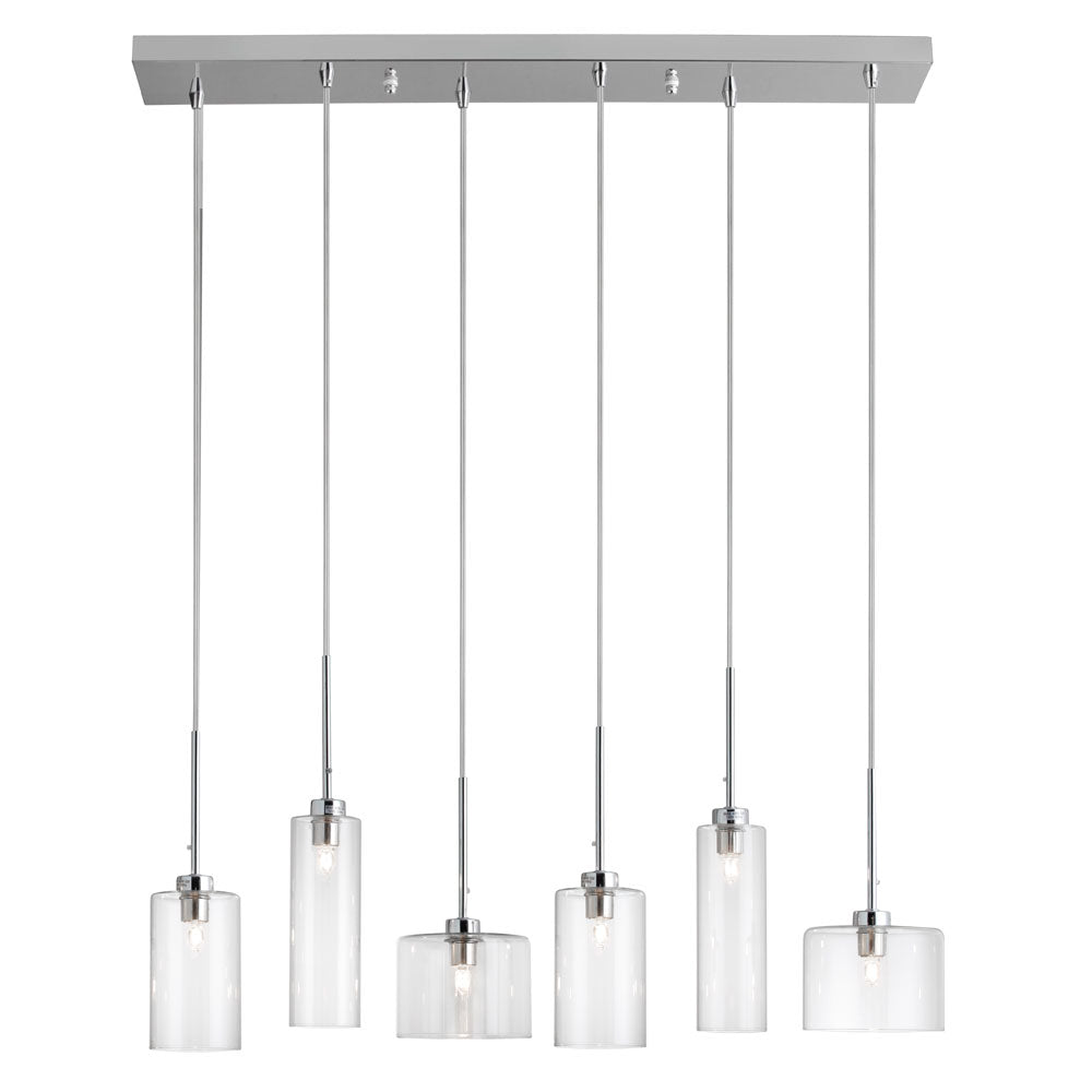 Suspension linéaire Industrial Chic Chrome poli – Dainolite