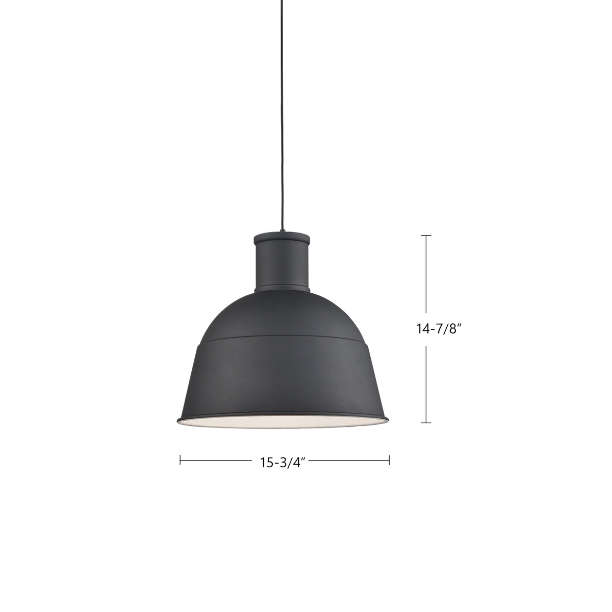 Suspension Irving Noir, 15 3/4" – vue 4