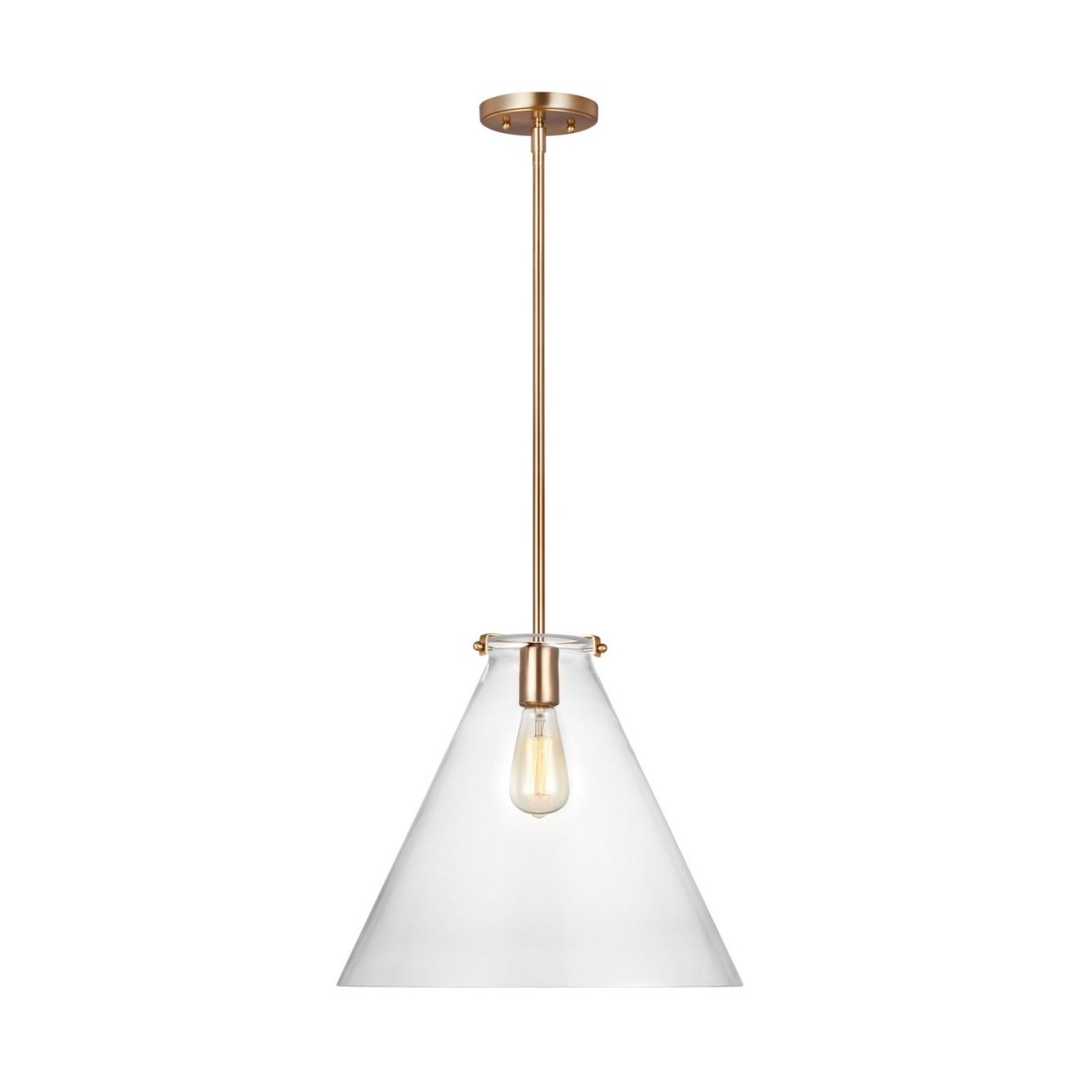Suspension Kate - Laiton satiné 16" by Visual Comfort Studio | Luminaires & cie