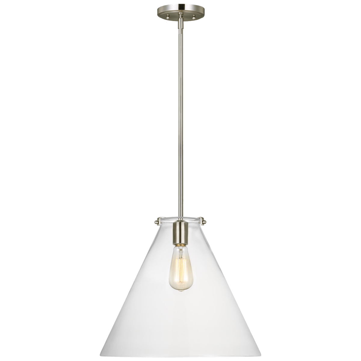 Suspension Kate - Nickel brossé 16" by Visual Comfort Studio | Luminaires & cie