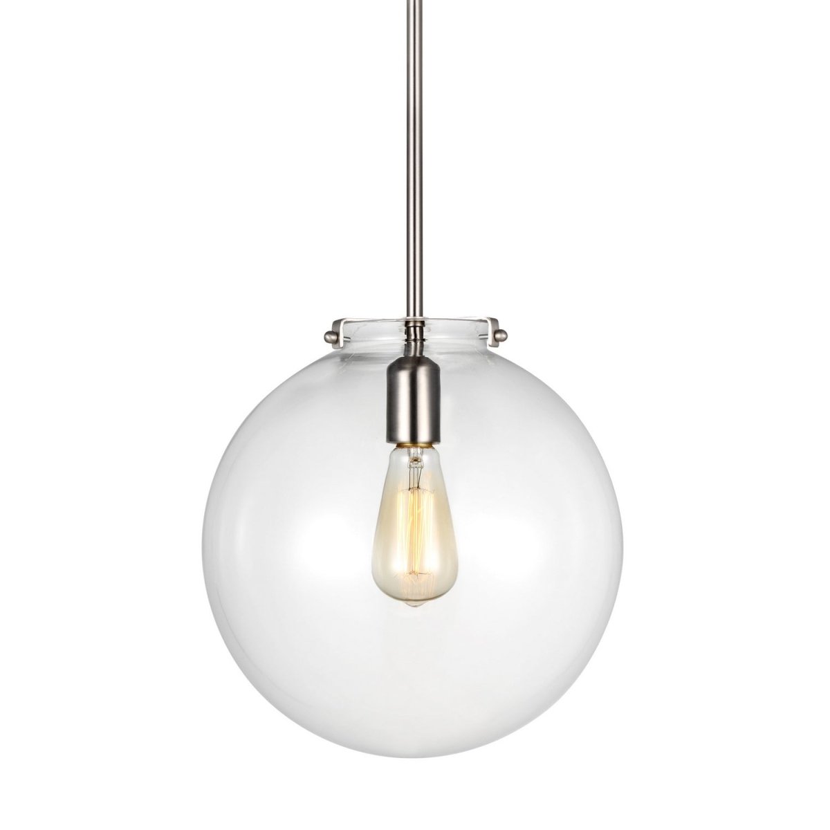 Suspension Kate - Nickel brossé 12" by Visual Comfort Studio | Luminaires & cie