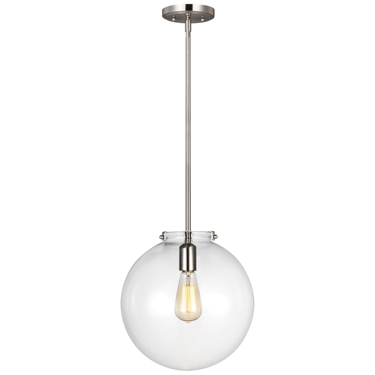 Suspension Kate - Nickel brossé 12" by Visual Comfort Studio | Luminaires & cie