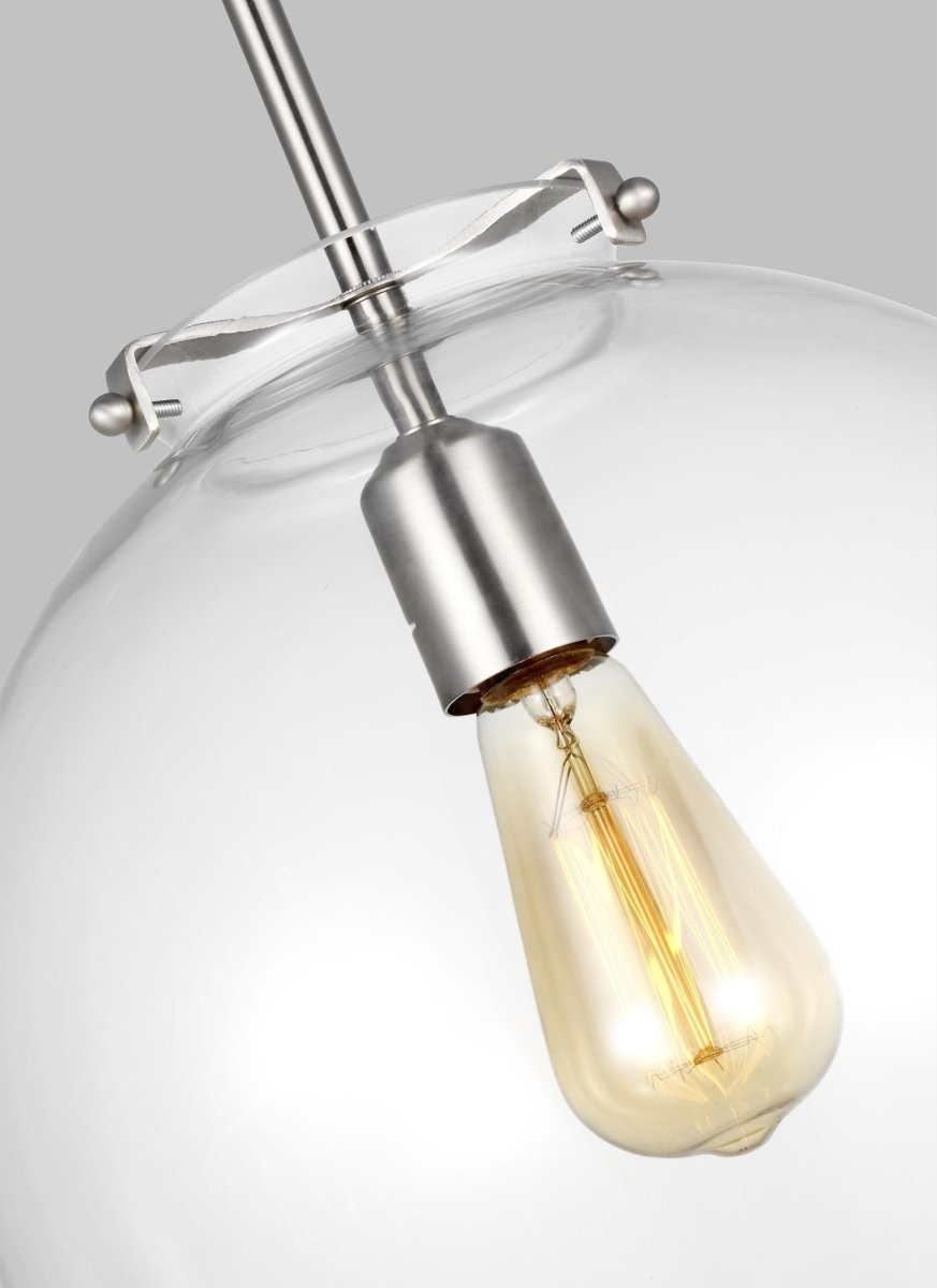 Suspension Kate - Nickel brossé 12" by Visual Comfort Studio | Luminaires & cie