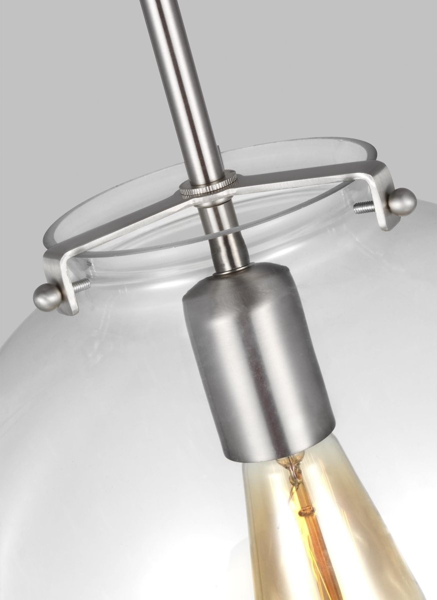 Suspension Kate - Nickel brossé 12" by Visual Comfort Studio | Luminaires & cie