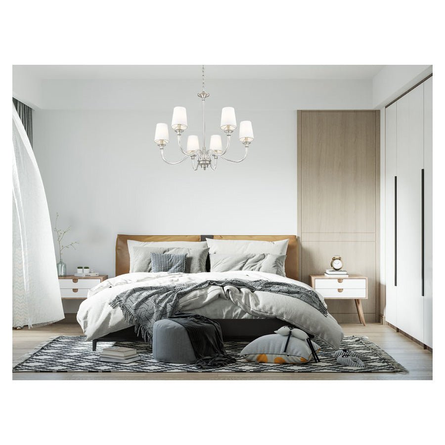 Suspension Katerina - Nickel brossé 32" by Z - Lite | Luminaires & cie