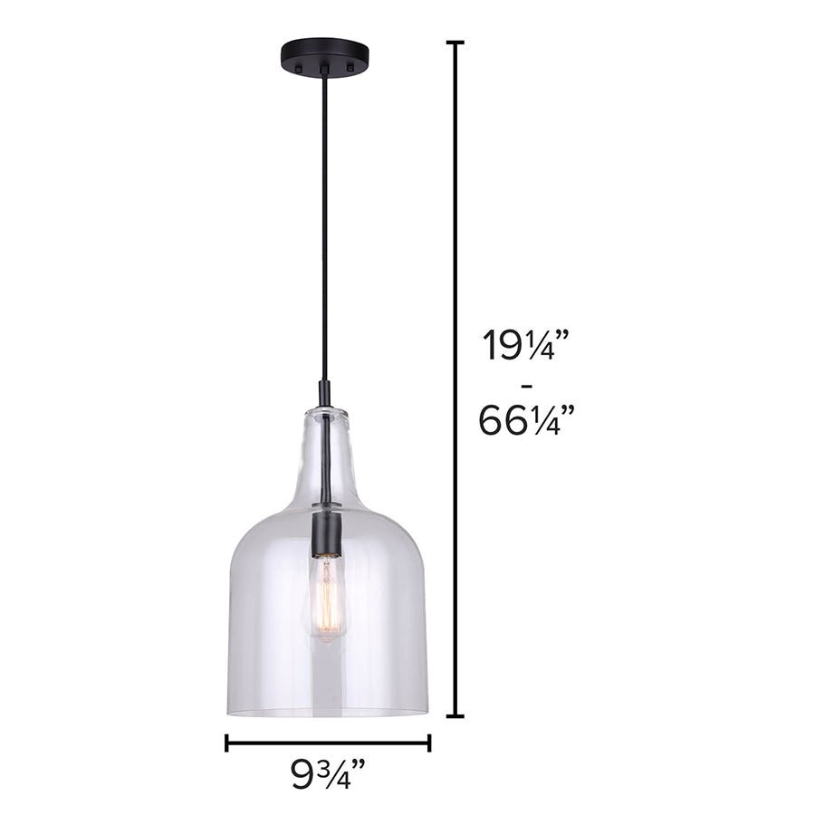 Suspension Keeva - Nickel brossé by Canarm | Luminaires & cie