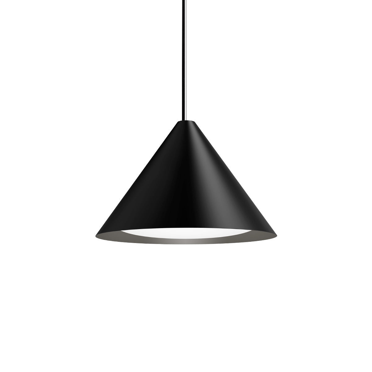 Suspension Keglen - 15.7" 2700K (Blanc Chaud) Noir by Louis Poulsen | Luminaires & cie