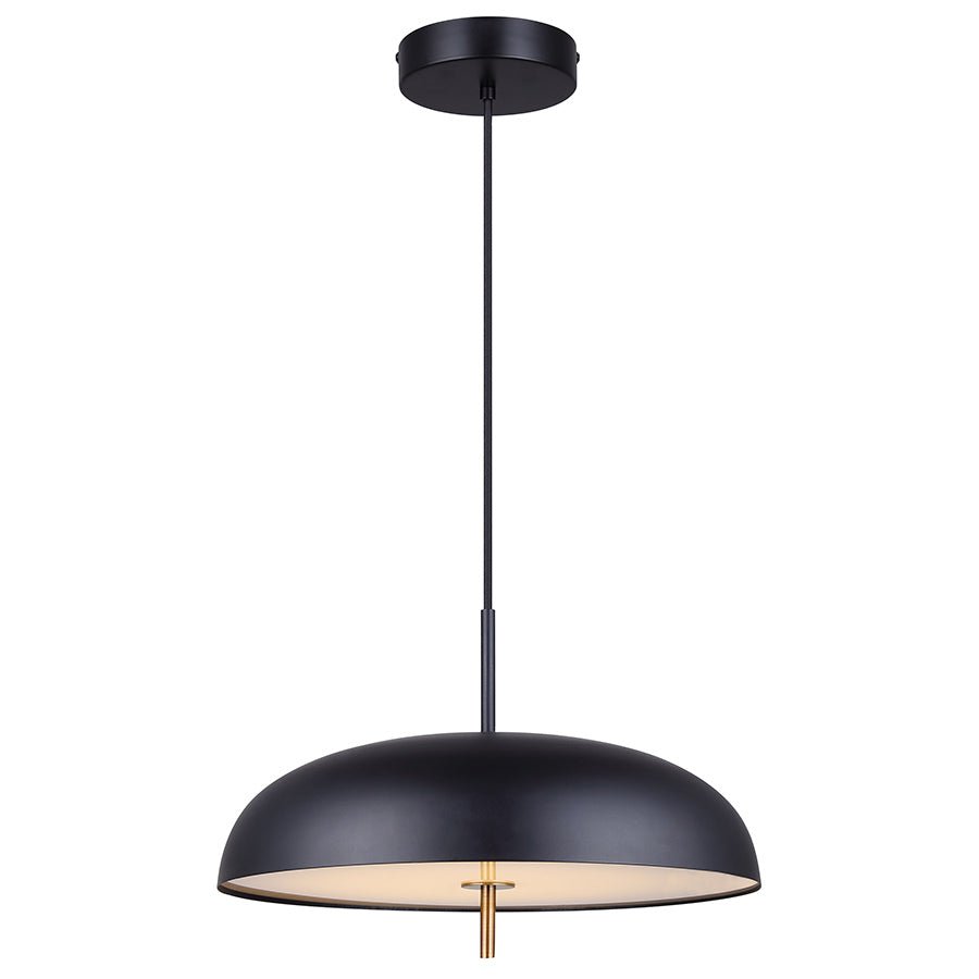 Suspension Kelvin - Noir mat et or by Canarm | Luminaires & cie