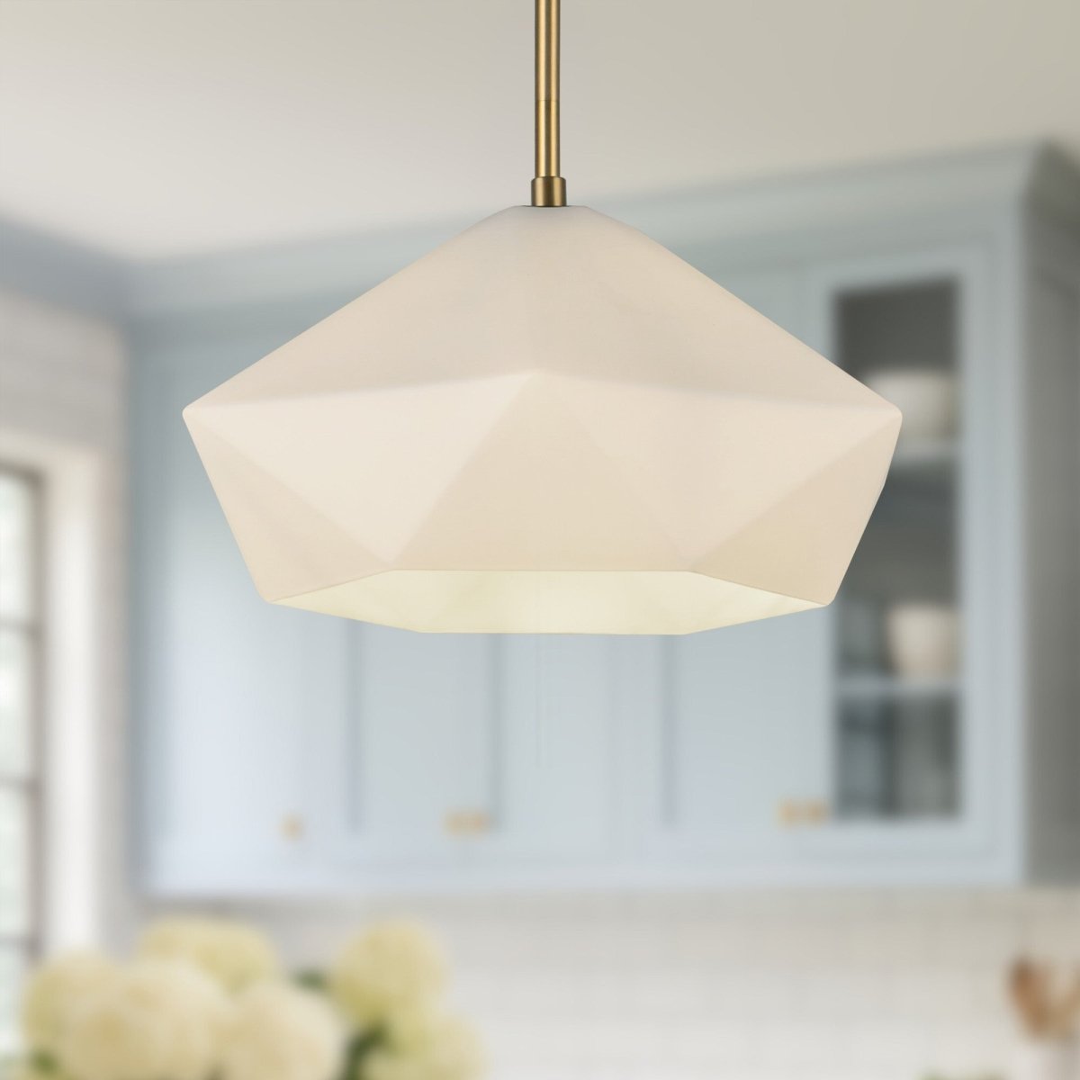 Suspension Krysta - Or brossé by Alora Lighting | Luminaires & cie