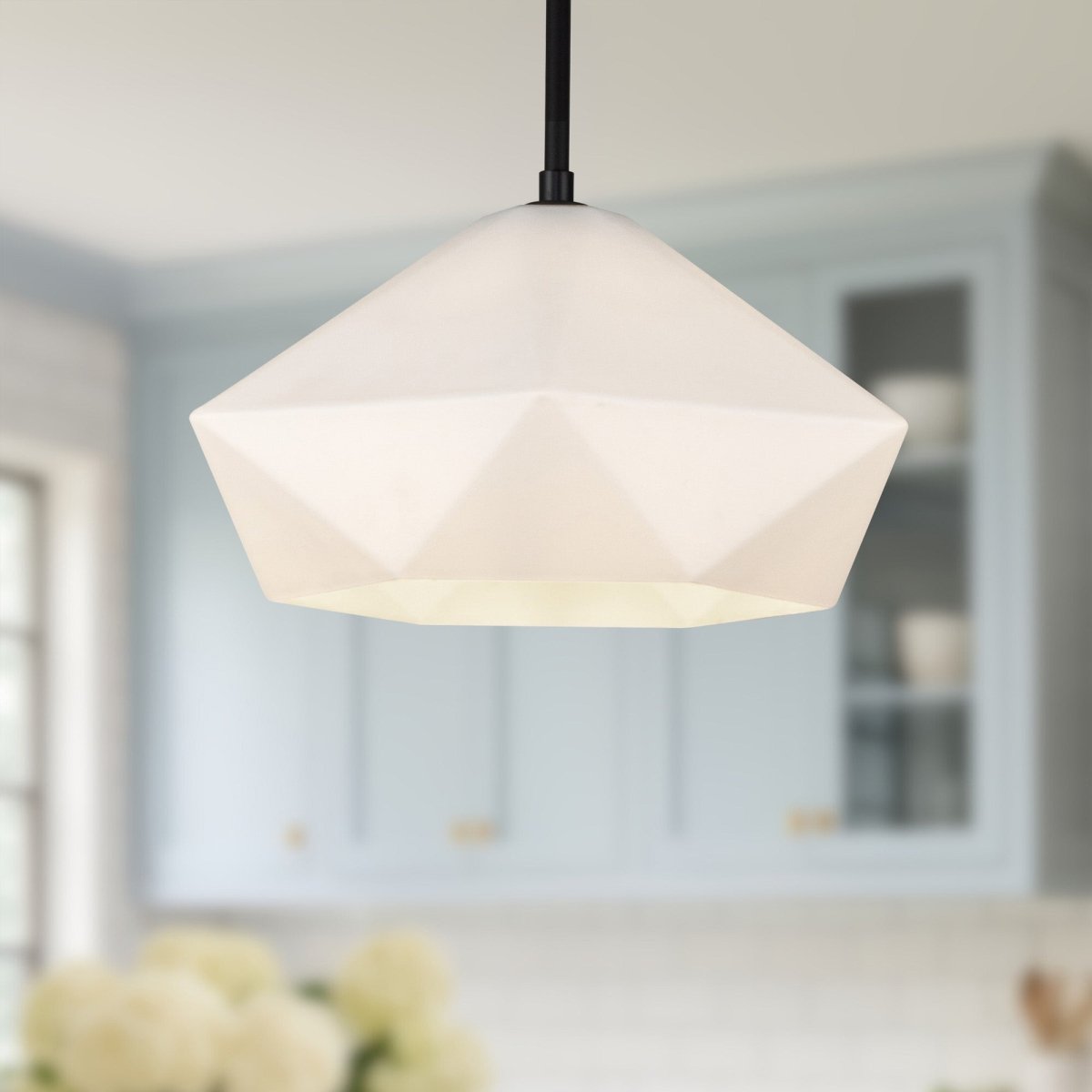 Suspension Krysta - Noir mat by Alora Lighting | Luminaires & cie