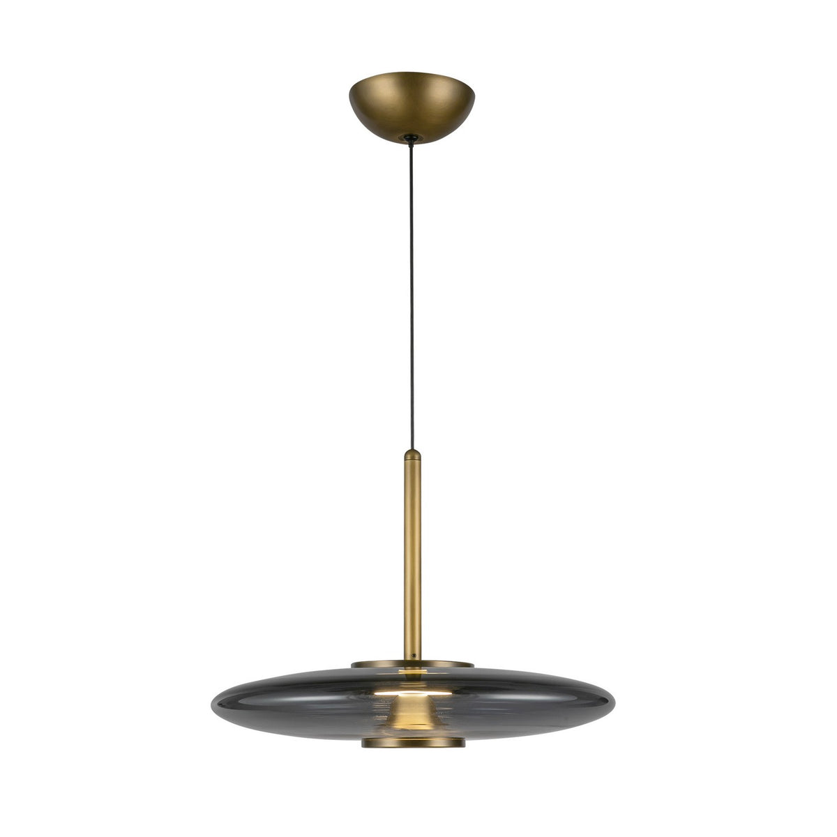 Suspension Kyoto Laiton vieilli / Verre fumé – Kuzco Lighting