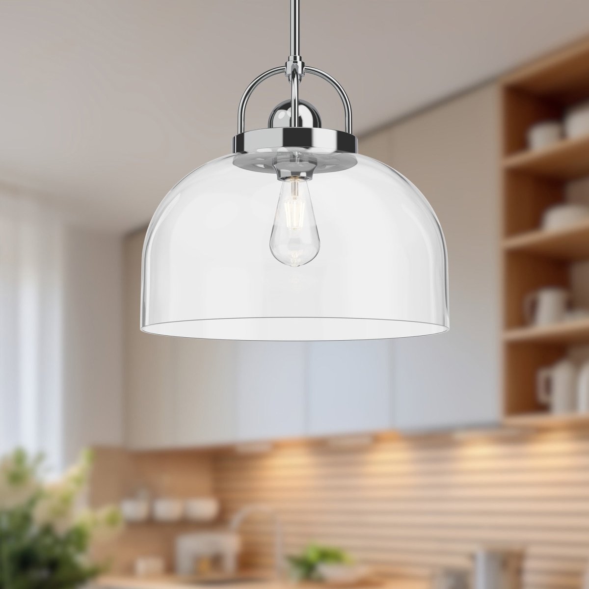 Suspension Lancaster - Chrome 15" by Alora Lighting | Luminaires & cie