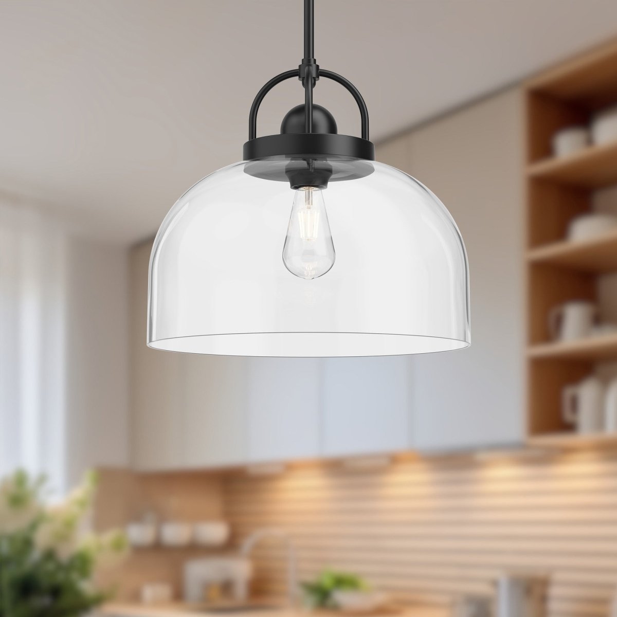 Suspension Lancaster - Noir mat 15" by Alora Lighting | Luminaires & cie