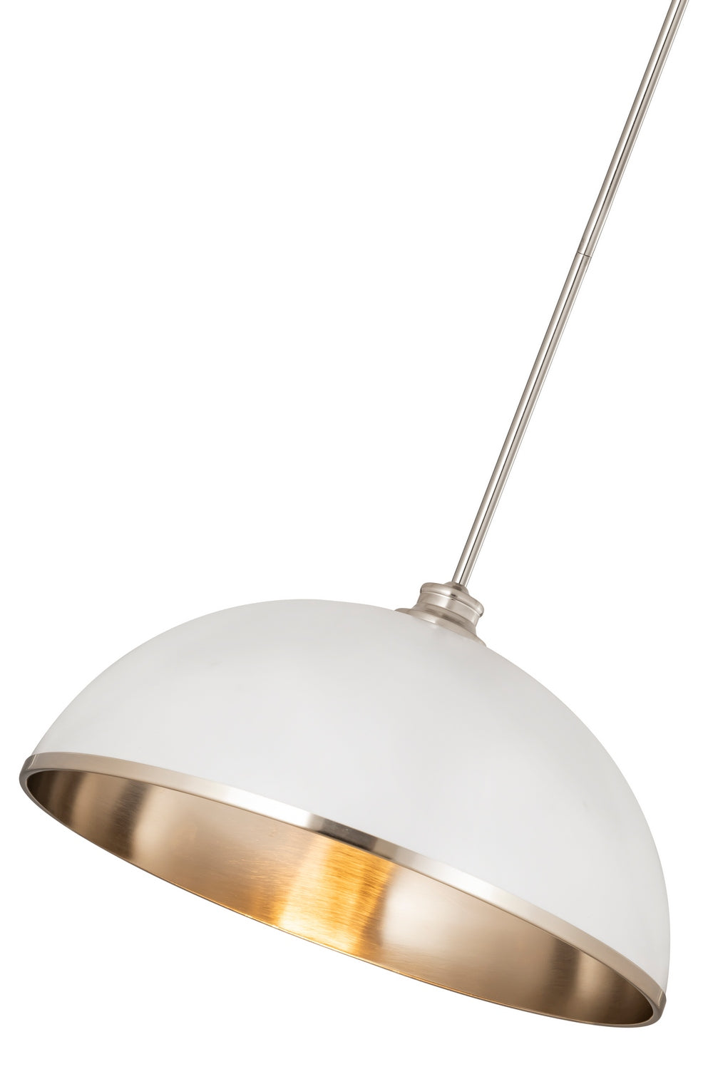 Suspension Landry Blanc mat + Nickel brossé, 20" – vue 5