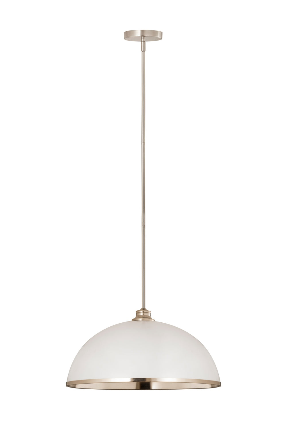 Suspension Landry Blanc mat + Nickel brossé, 20" – vue 6