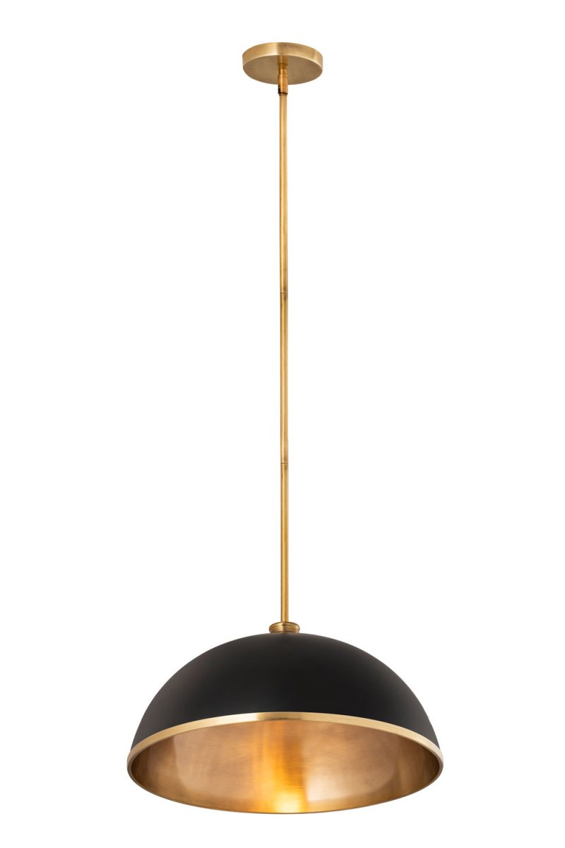 Suspension Landry - Blanc mat + Laiton bruni 20" by Z-Lite | Luminaires & cie