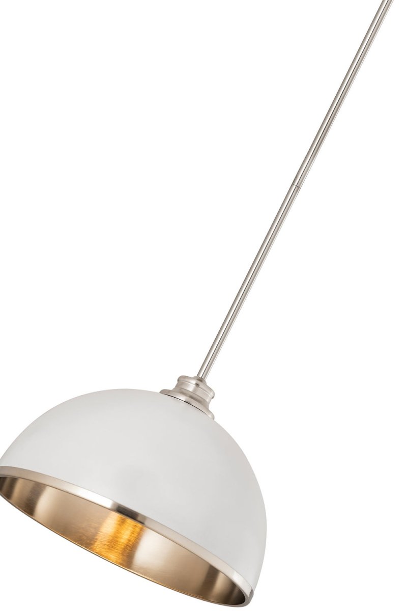 Suspension Landry - Blanc mat + Laiton bruni 20" by Z-Lite | Luminaires & cie