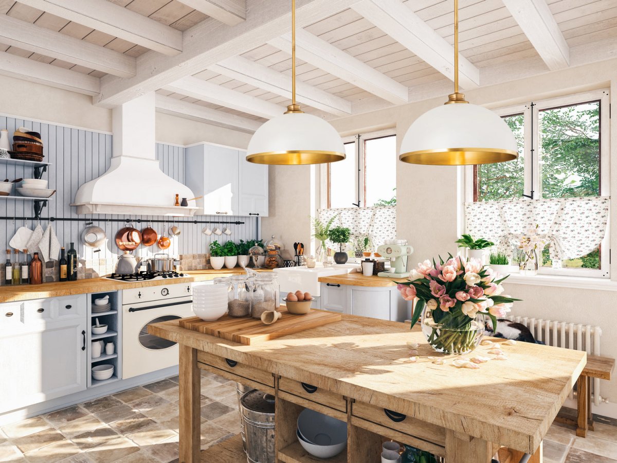 Suspension Landry - Blanc mat + Laiton bruni 20" by Z-Lite | Luminaires & cie