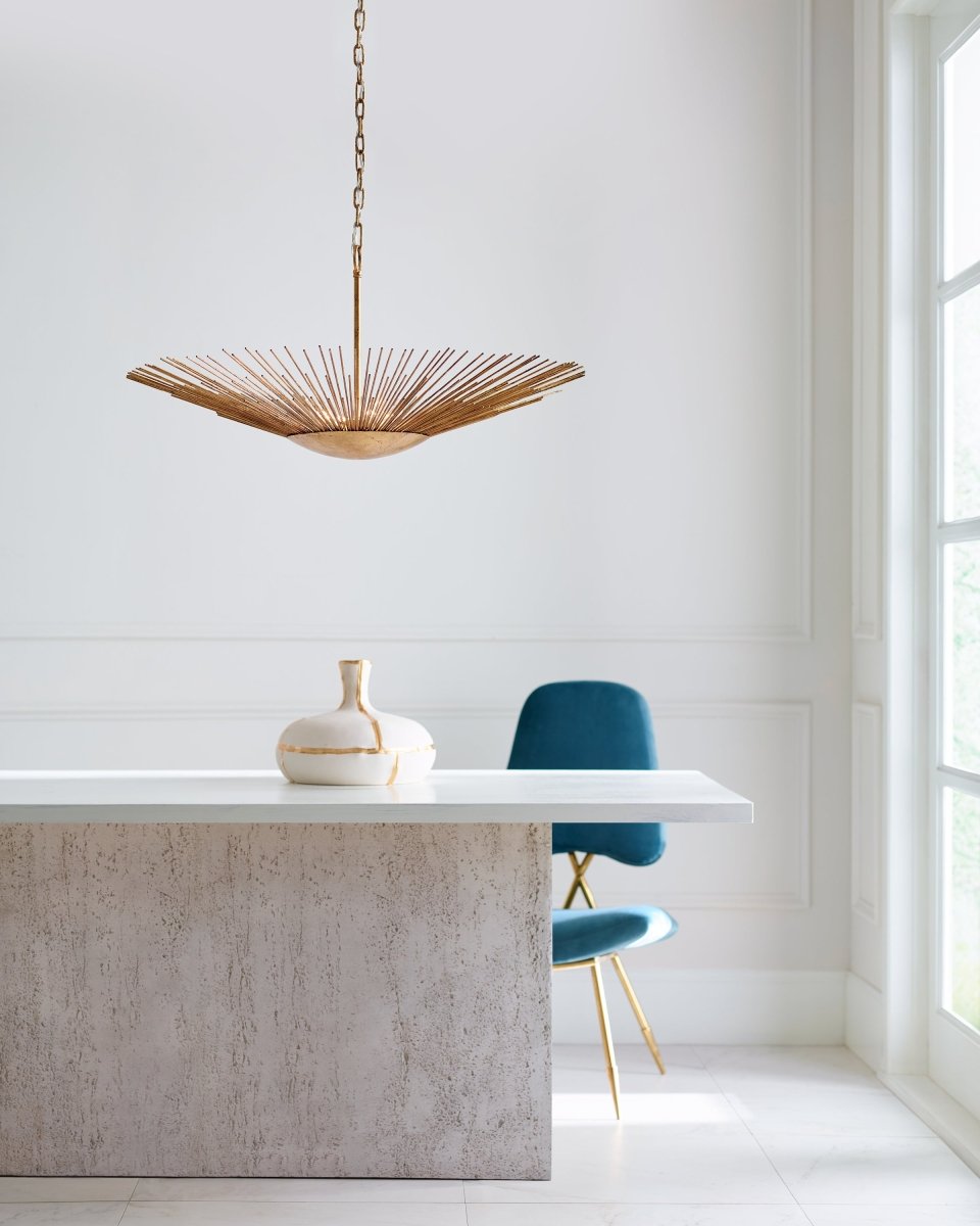 Suspension Large Helios - Gild antique by Visual Comfort Studio | Luminaires & cie