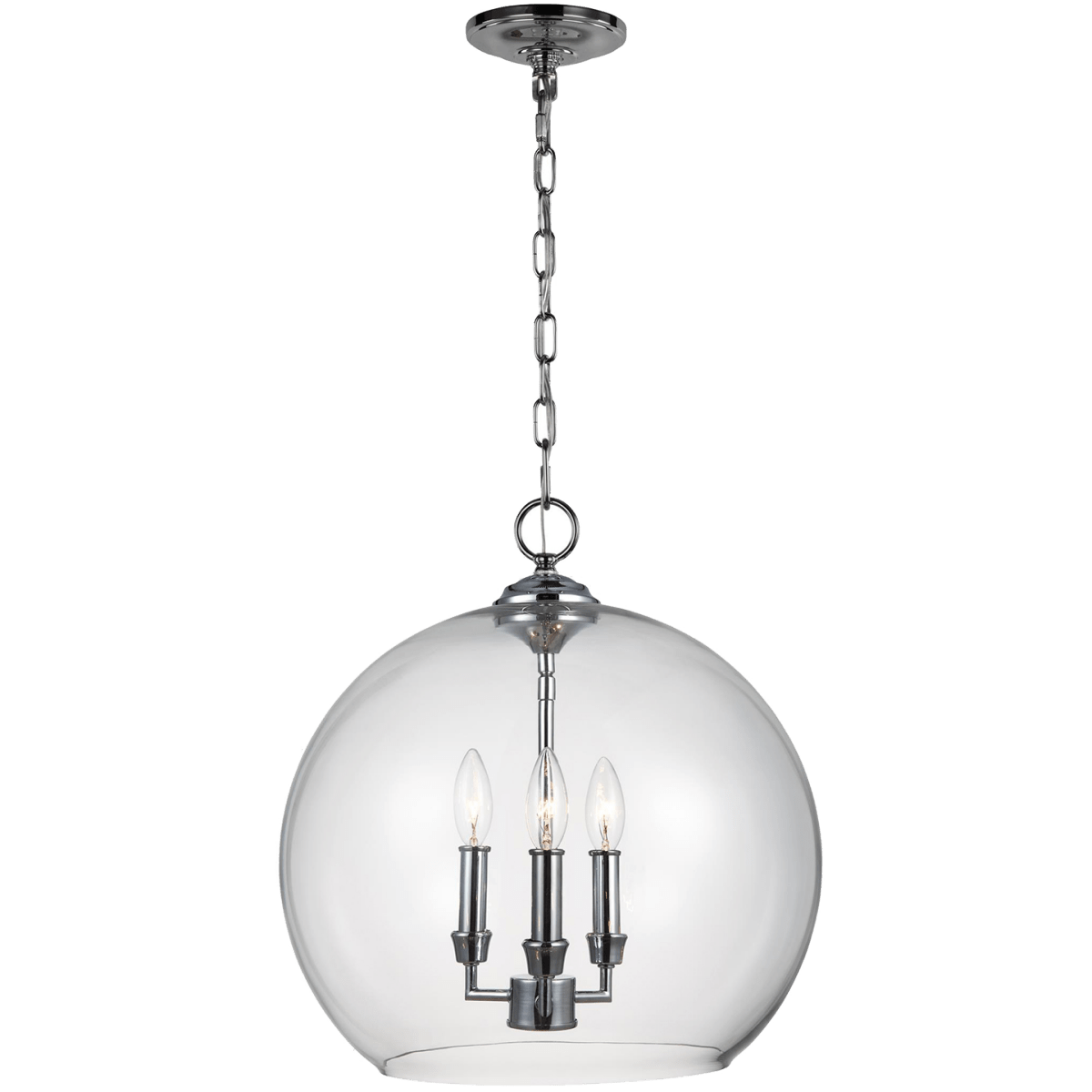 Suspension Lawler - Chrome by Visual Comfort Studio | Luminaires & cie