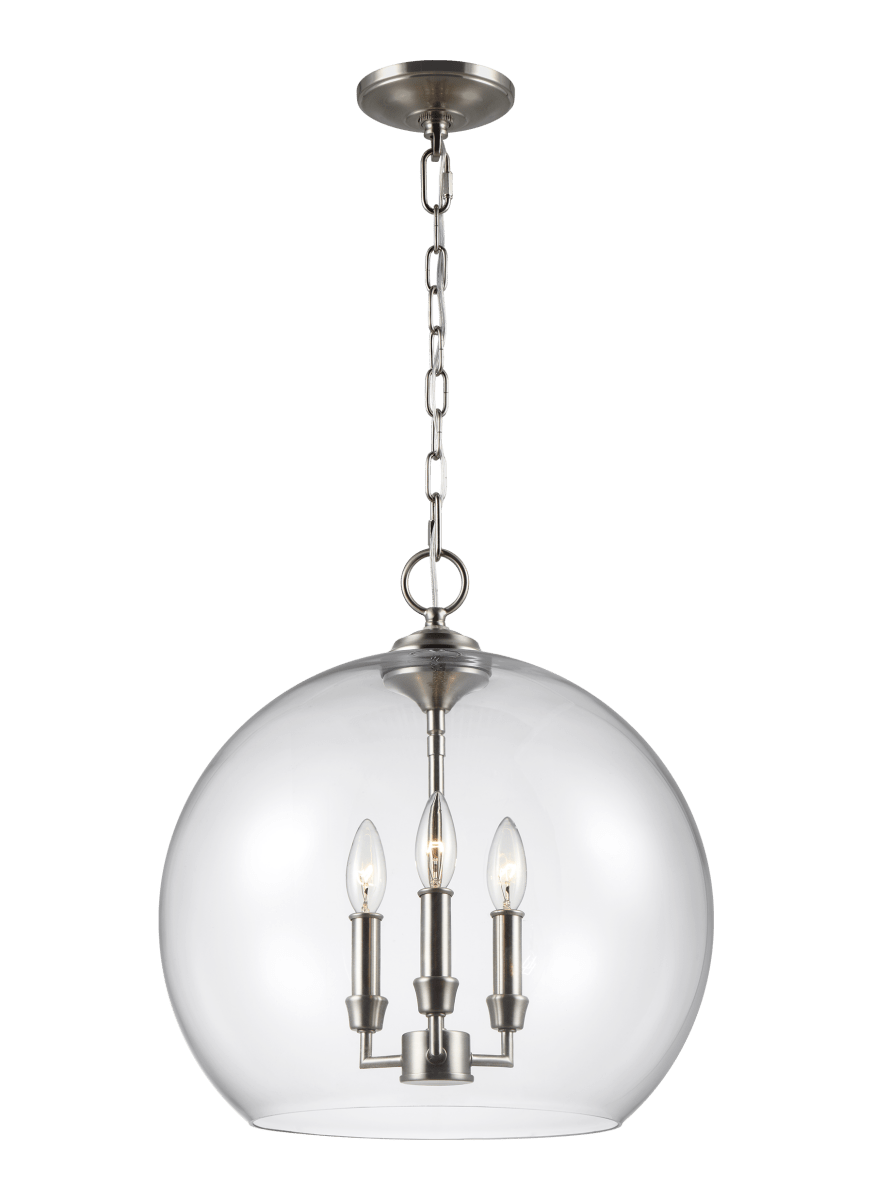Suspension Lawler - Nickel en satin by Visual Comfort Studio | Luminaires & cie