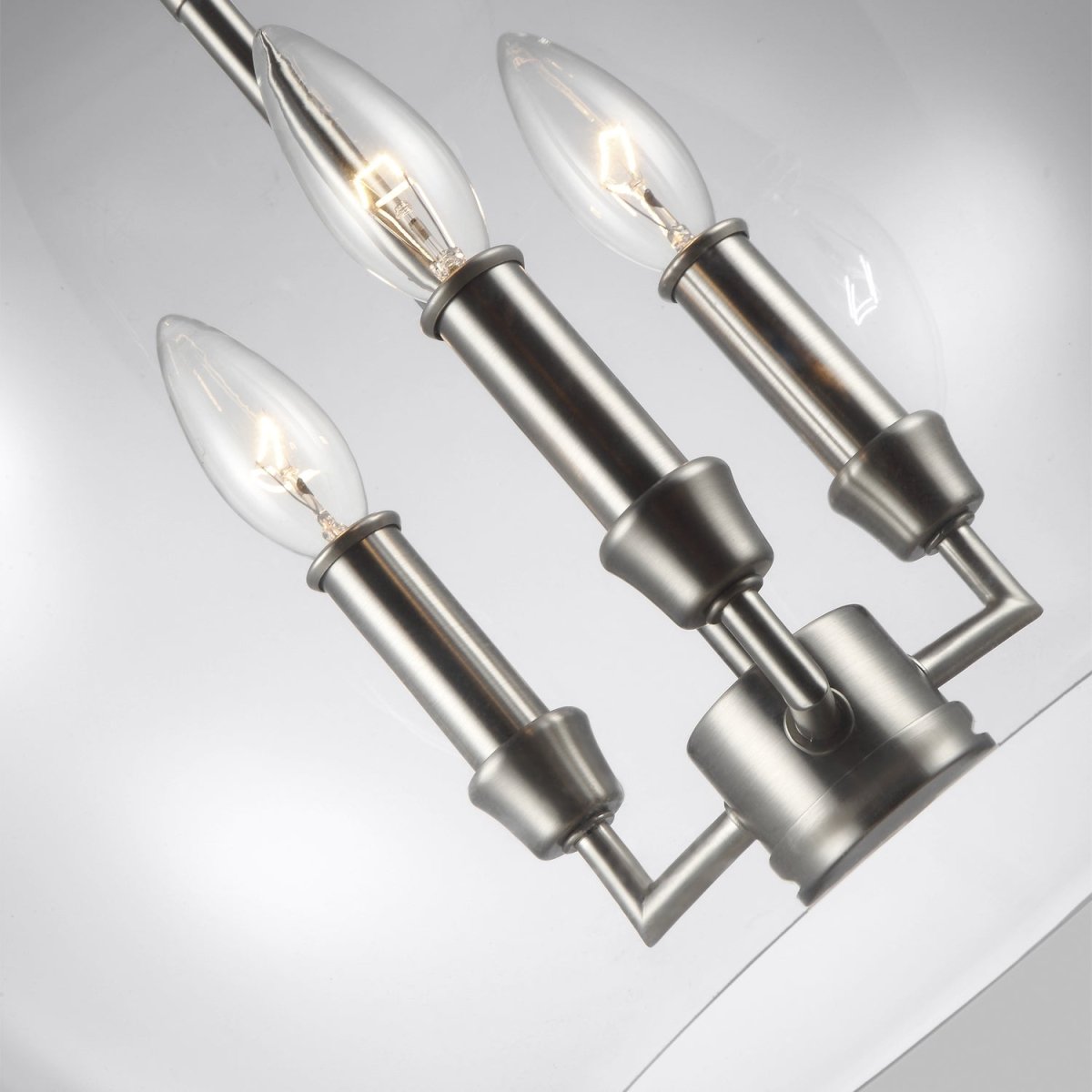 Suspension Lawler - Nickel satiné by Visual Comfort Studio | Luminaires & cie