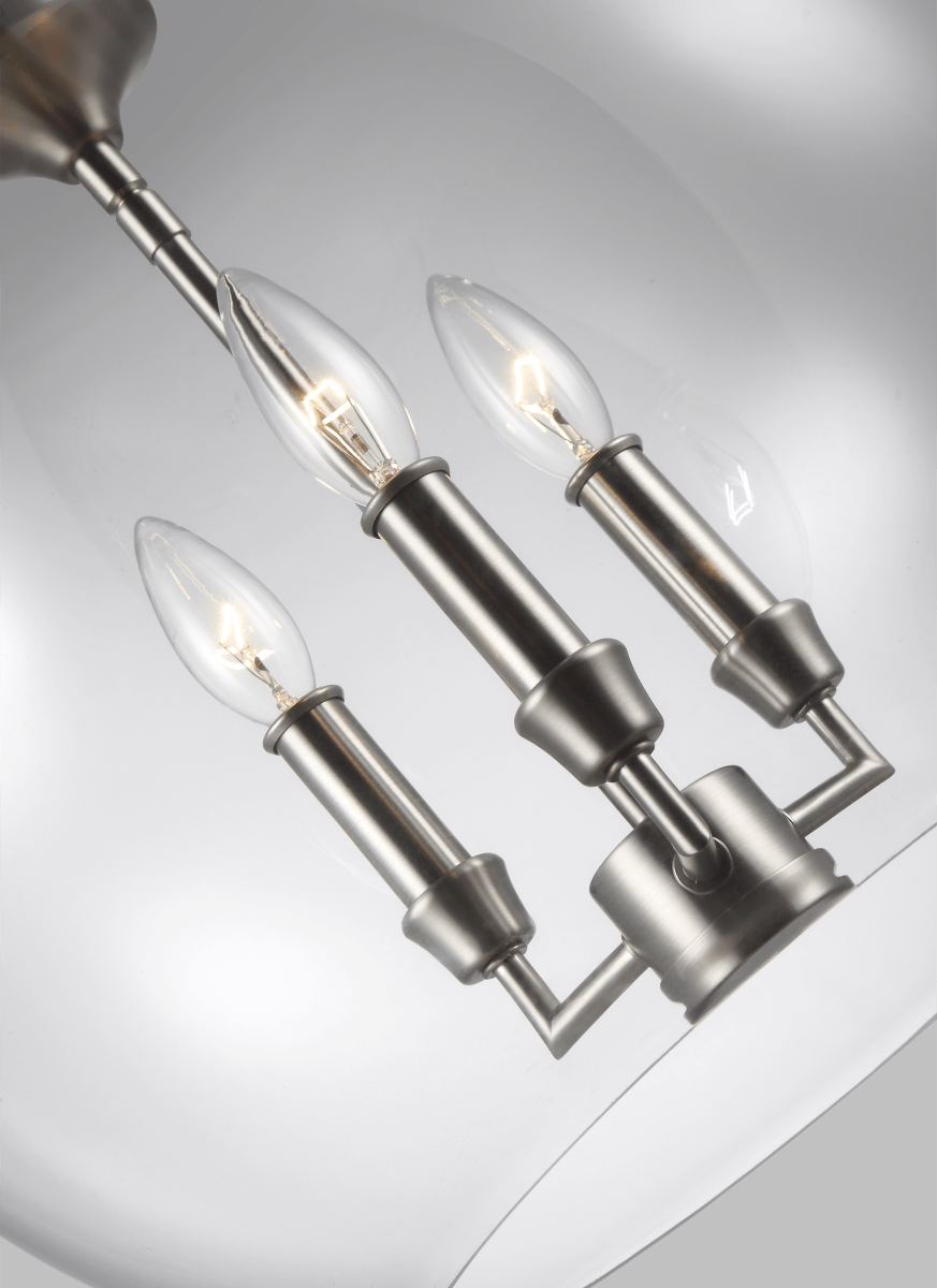 Suspension Lawler - Nickel en satin by Visual Comfort Studio | Luminaires & cie