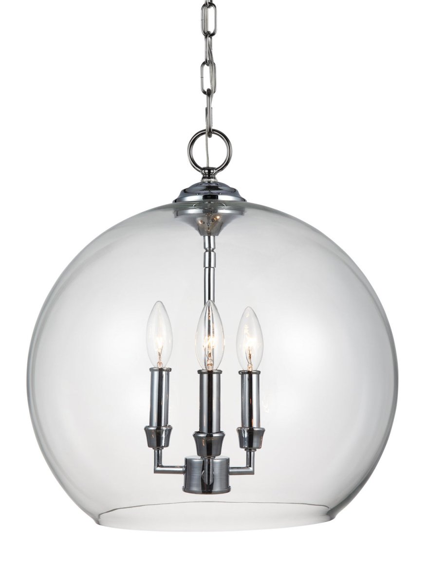 Suspension Lawler - Nickel satiné by Visual Comfort Studio | Luminaires & cie