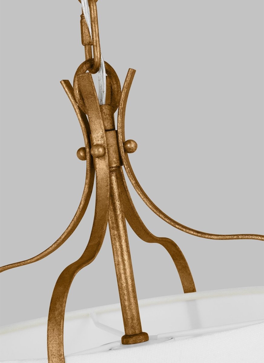 Suspension Leander - Gild antique 14 1/4" by Visual Comfort Studio | Luminaires & cie