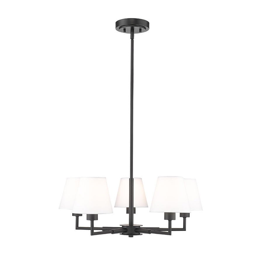 Suspension Leila - Noir mat 26" 5 by Z - Lite | Luminaires & cie