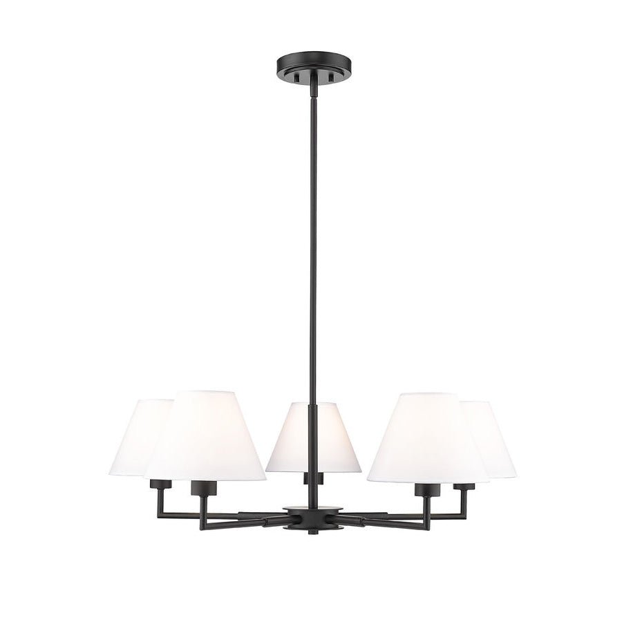 Suspension Leila - Noir mat 34" 5 by Z - Lite | Luminaires & cie