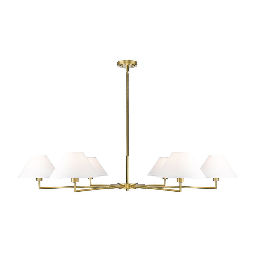 Suspension Leila - Or luxueux 63" 6 by Z - Lite | Luminaires & cie