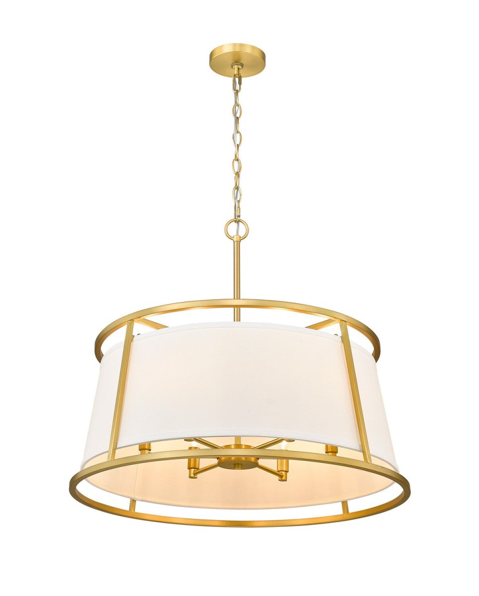 Suspension Lenyx Pendant - Laiton frotté 32" by Z-Lite | Luminaires & cie