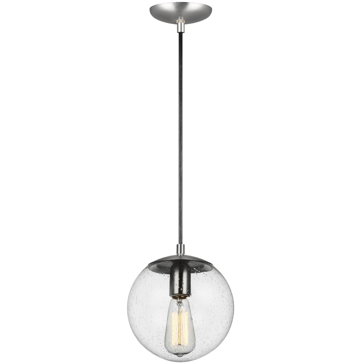 Suspension Leo - Hanging Globe CL - Aluminium satiné 8" by Visual Comfort Studio | Luminaires & cie