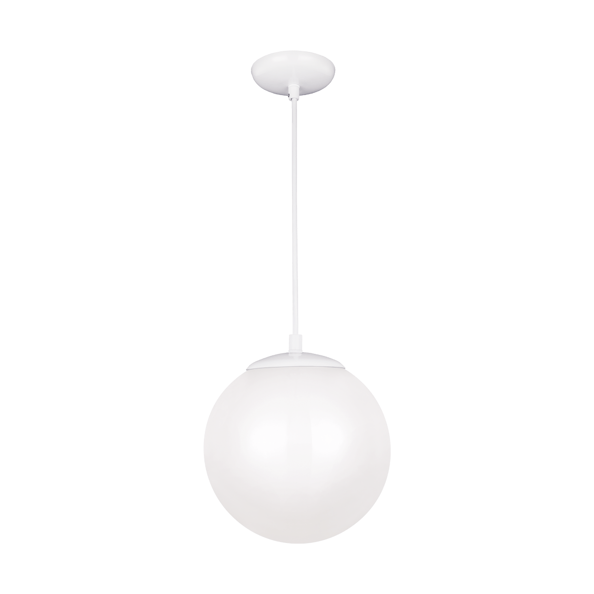 Suspension Leo - Hanging Globe M - Blanc Module DEL intégré by Visual Comfort Studio | Luminaires & cie