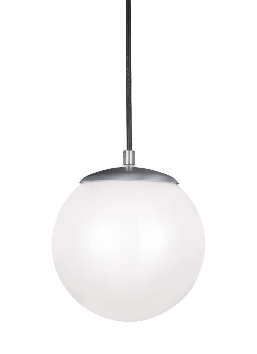 Suspension Leo - Hanging Globe S - Aluminium satiné Ampoules DEL incluses by Visual Comfort Studio | Luminaires & cie