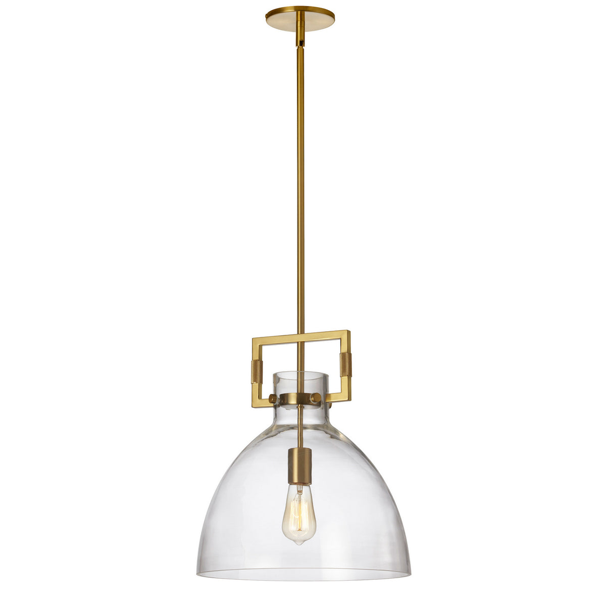 Suspension Liberty Laiton vieilli, Transparent, 13 3/4" – Dainolite