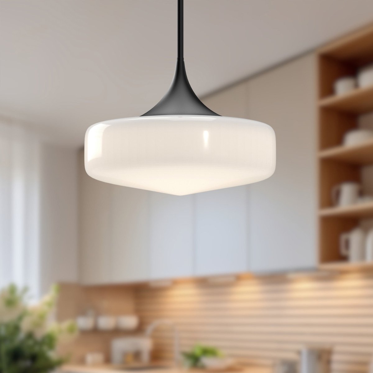 Suspension Lincoln - Noir mat by Alora Lighting | Luminaires & cie