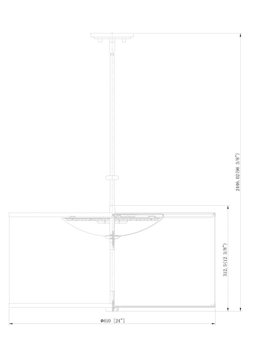 Suspension Linden - Or moderne 24" by Z-Lite | Luminaires & cie