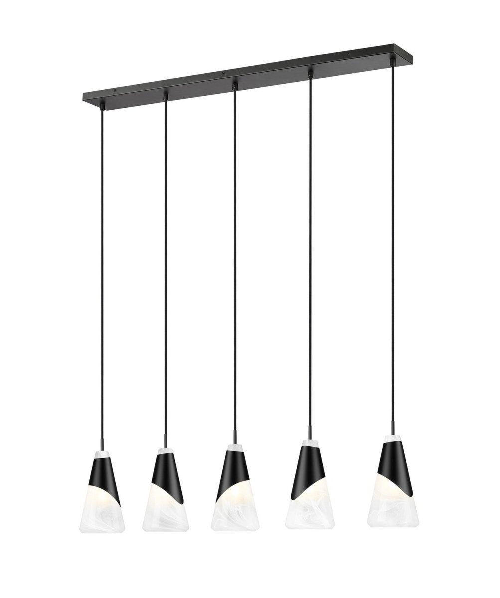 Suspension linéaire Aimie - Noir mat 6" 5 by Z-Lite | Luminaires & cie