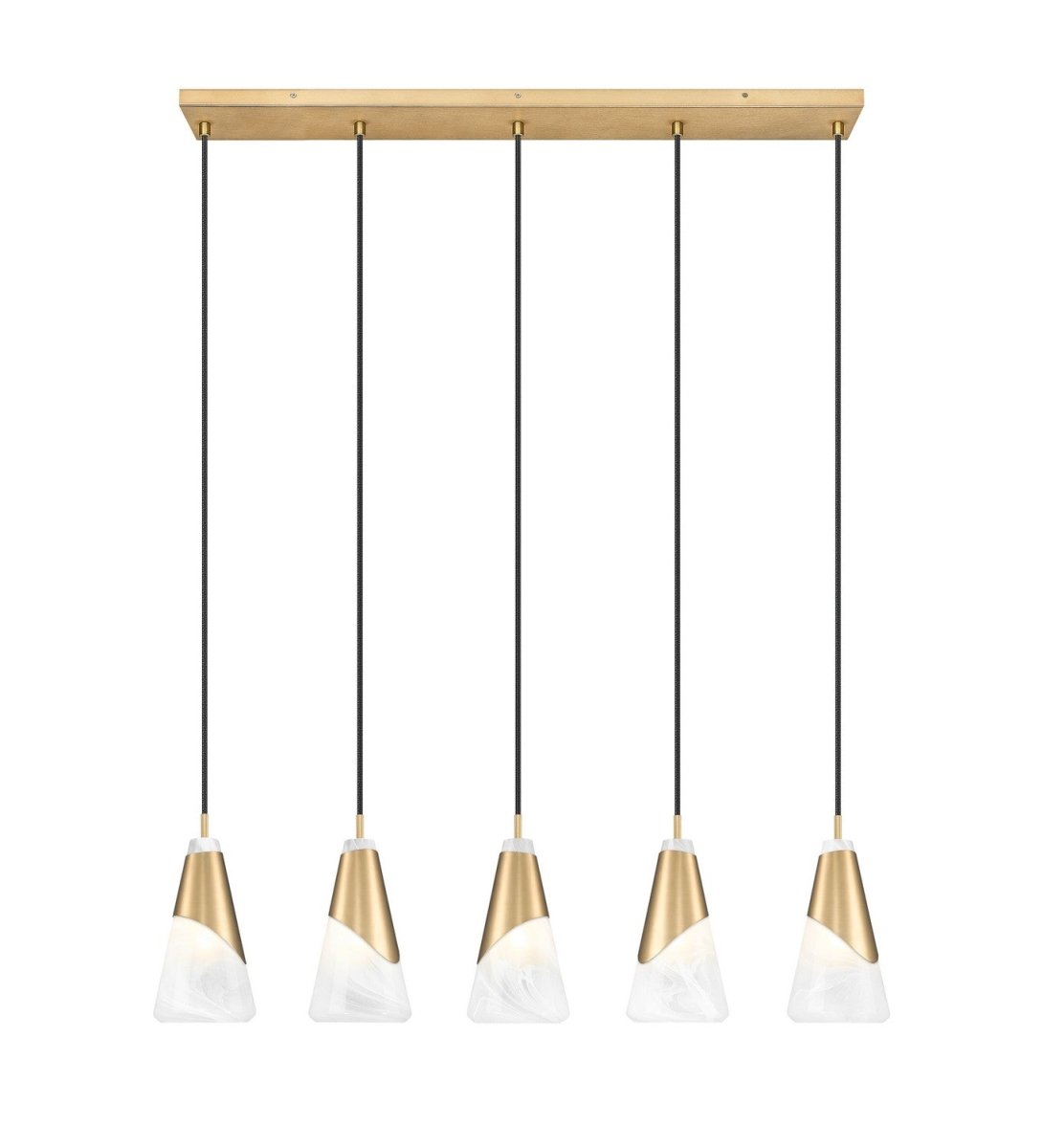 Suspension linéaire Aimie - Or moderne 7" 7 by Z-Lite | Luminaires & cie