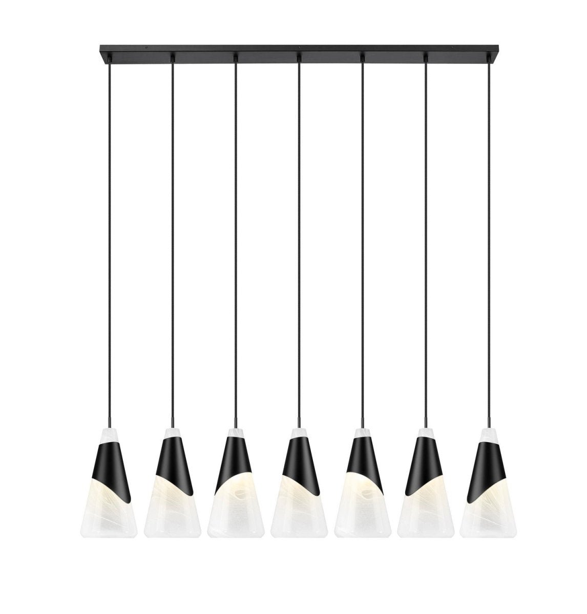 Suspension linéaire Aimie - Or moderne 7" 7 by Z-Lite | Luminaires & cie