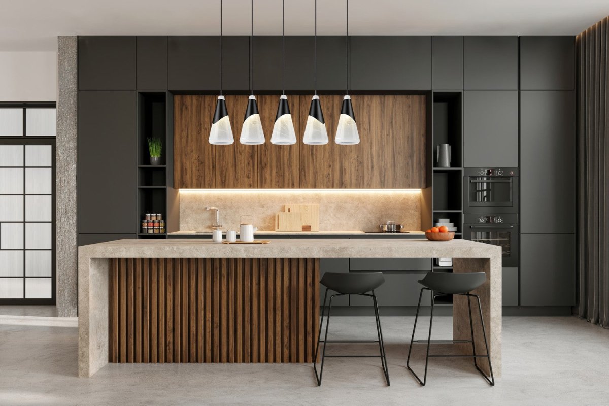 Suspension linéaire Aimie - Or moderne 7" 7 by Z-Lite | Luminaires & cie