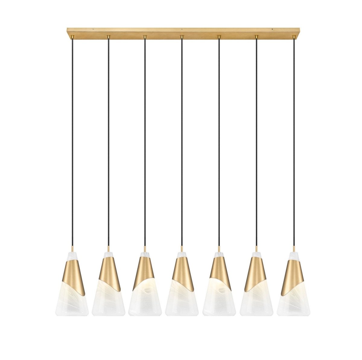 Suspension linéaire Aimie - Or moderne 7" 7 by Z-Lite | Luminaires & cie