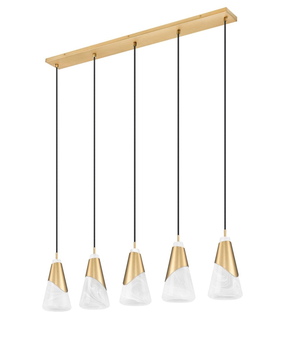 Suspension linéaire Aimie - Or moderne 7" 7 by Z-Lite | Luminaires & cie