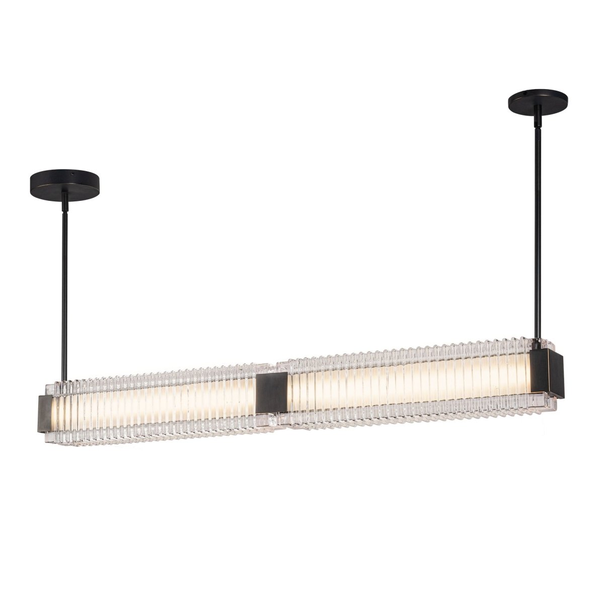 Suspension linéaire Alai - Bronze urbain by Alora Lighting | Luminaires & cie