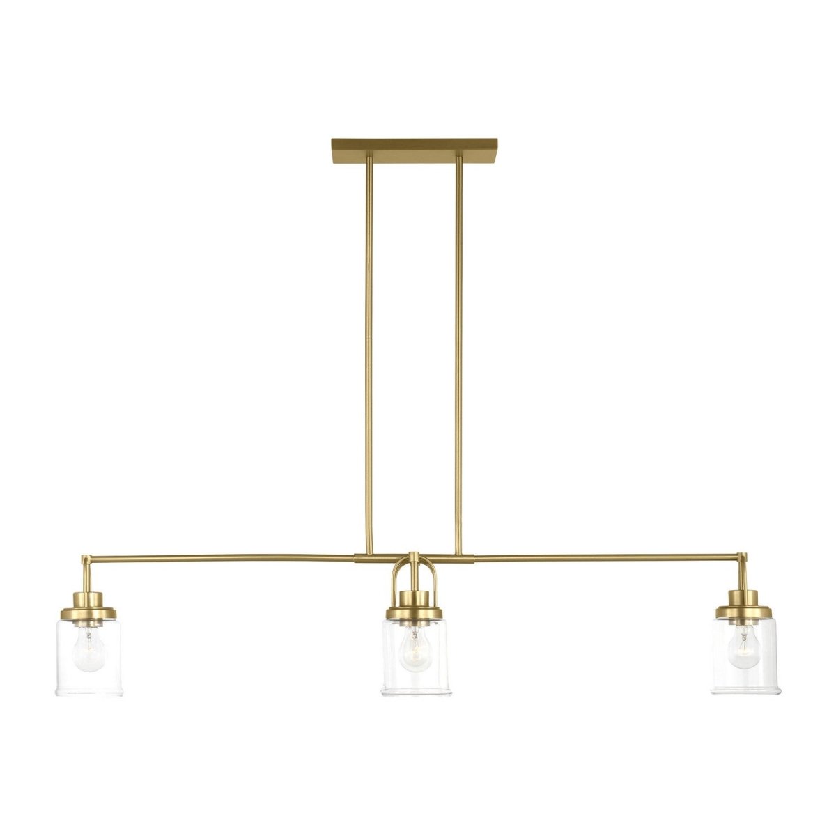 Suspension linéaire Anders - Laiton satiné by Visual Comfort Studio | Luminaires & cie