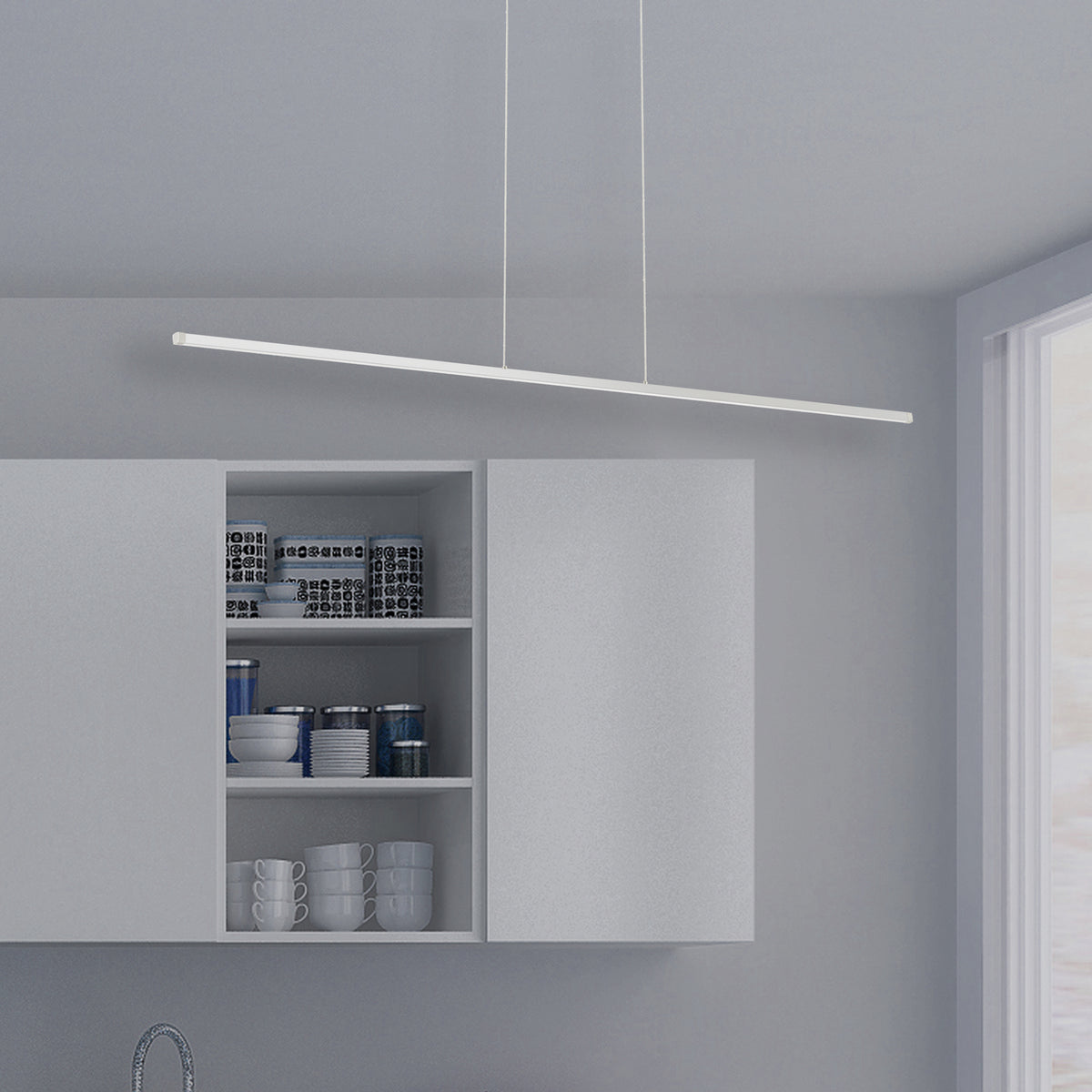 Suspension linéaire Array 48", Blanc / Blanc mat – vue 2