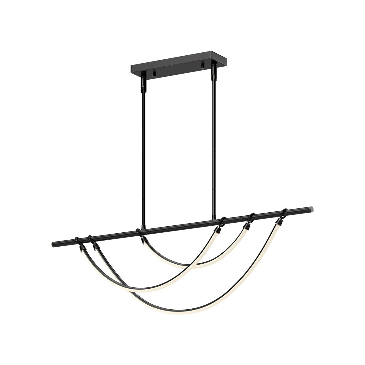 Suspension linéaire Aryas - Bronze urbain 48" by Alora Lighting | Luminaires & cie